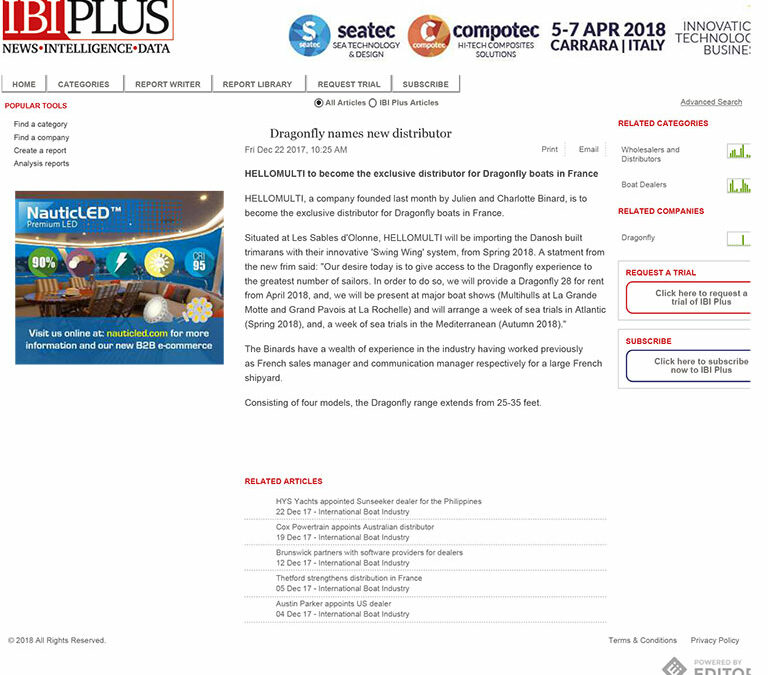 Dragonfly names new distributor