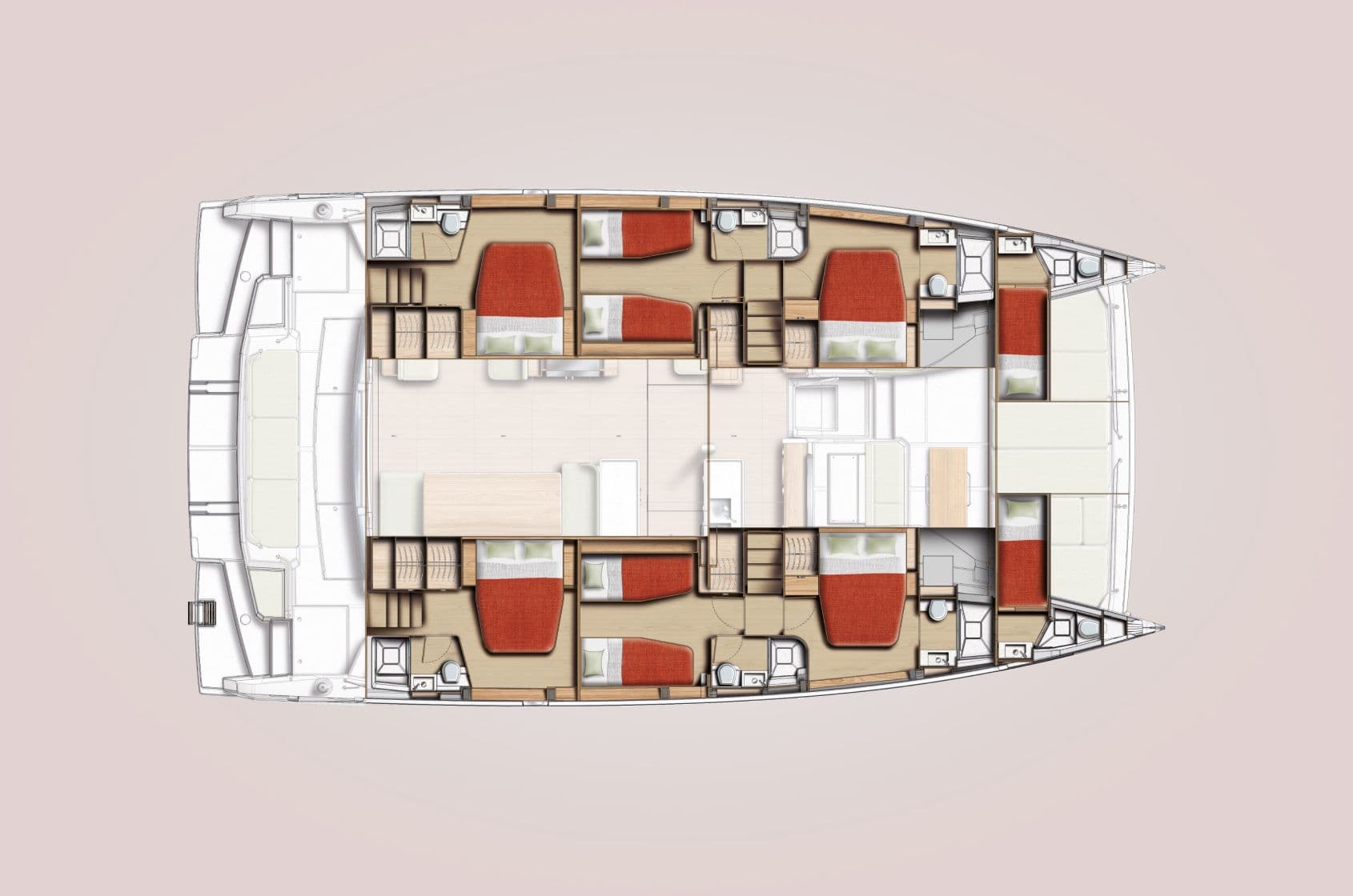 6 Cabines