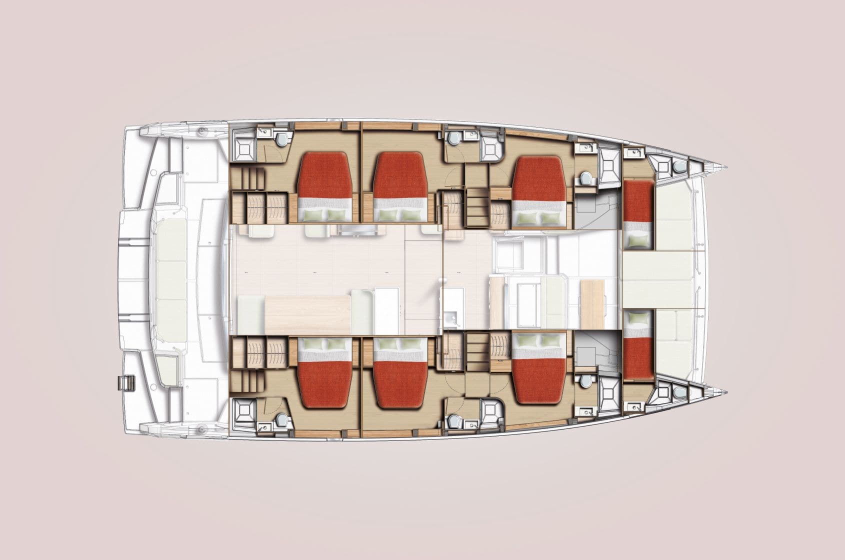 6 Cabines